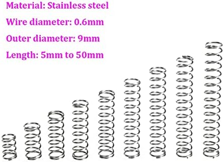 As molas de compressão são adequadas para a maioria dos reparos I Diâmetro do fio 0,6mm aço inoxidável compressão Diâmetro