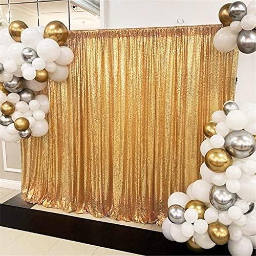 8ft x 8ft Champagne blush lantejoulas cortina glitter booth cenário para o casamento de aniversário decorações de eventos de chá de bebê
