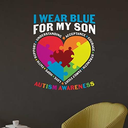 Eu uso azul para meu filho, decalque de parede de vinil, consciência de parede adesivos de parede adesivos de quebra