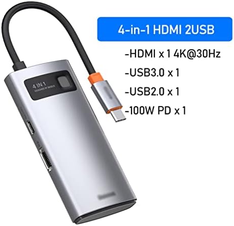 YFQHDD USB TIPO C Hub USB C TO -COMPATIBLE RJ45 SD LEITOR PD 100W Carregador USB 3.0 Estação de dock hub