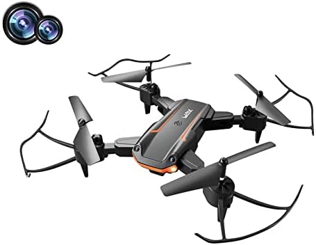 Zottel Adult e Kids Drone com câmera de 1080p, quadcóptero dobrável FPV RC com controle de voz, selfie de gesto, altitude