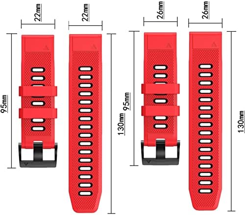 Cinta de substituição de silicone inteligente bdnjn para Garmin Fenix ​​7 7x Forerunner 935 Mk1 Pulseira 22 26mm Watch