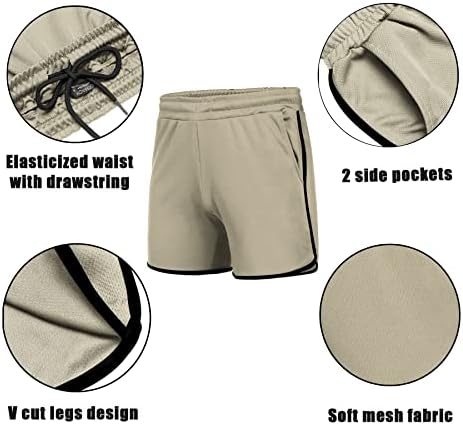 Coofandy Men's 2 pacote equipado com curtas de exercícios esportivos de panorização de treinamento de treinar calças curtas com bolsos