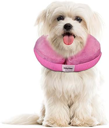 Colarinho de cachorro inflável e inflável Kittystar, colar inflável protetor para cães e gatos, cone de recuperação de animais de