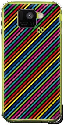Yesno Rainbow Stripe Black / Para Aquos Phone ST SH-07D / DOCOMO DSHA7D-PCCL-201