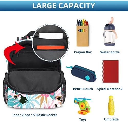Mochila de viagem VBFOFBV, mochila de laptop para homens, mochila de moda, flor de papagaio de Monstera tropical