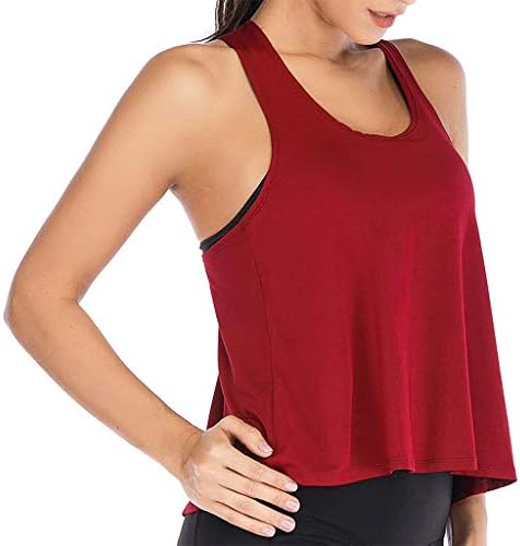 Tampas de treino Racerback para mulheres Racerback Camisole sem mangas de tanques musculares soltos tampos de dança