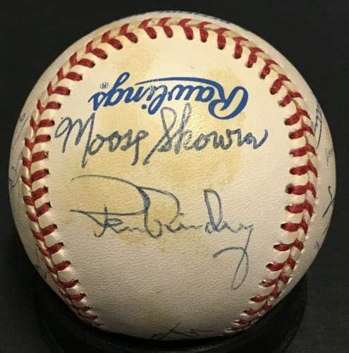 Yogi Berra Don Larsen assinou o Yankees Legends Baseball 13 Auto Hof Ron Guidry Coa - Bolalls autografados