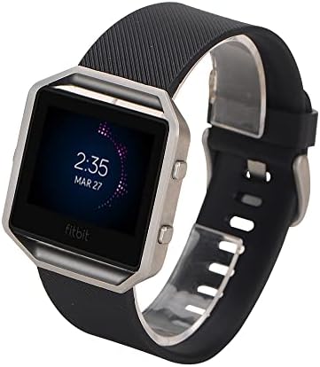 Banda de pulseira de substituição de Navor Compatível com Blaze Fitbit, Smart Fitness Watch Sport Sport Acessory Pulseira para homens