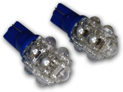 Tuningpros ledck-t10-b9 lâmpadas led lâmpadas T10, 9 Fluxo LED Blue 2-PC Conjunto