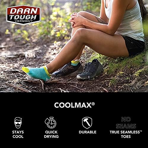 Darn Tough (estilo 1052 Women's No Show Tab Ultra-Lightweight com Almofada