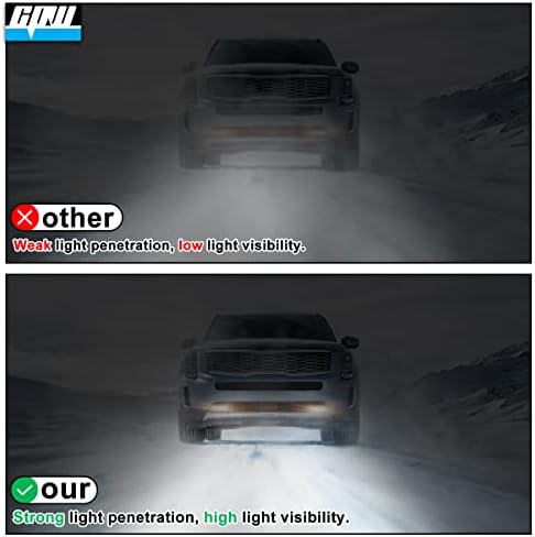 Luzes de nevoeiro CPW compatíveis com [2013 2014 2015 Ford Escape] Driving Fog Lights Par