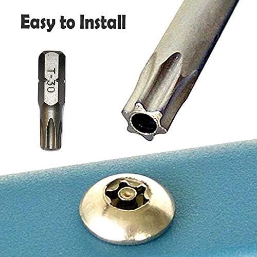 L-A M6x45mm 304 Button Aço inoxidável Cabeça Torx Segurança Anti-roubo Fixadores de parafusos