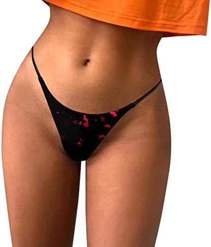 Tanjas sexy Mulheres Sweet Heart Graphic Stretch tapas T-Back Underwwear baixa cintura safada para sexo/jogo tangas sem costura
