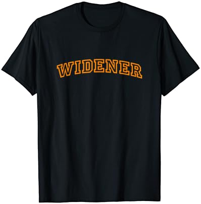 T-shirt de estilo de ex-alunos da Universidade Vintage da Widener Arch Vintage
