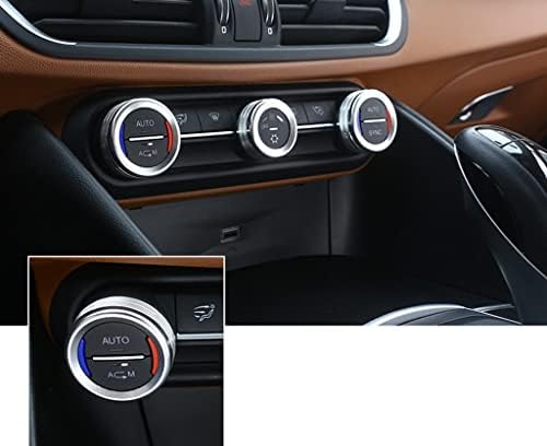 EPPAR Novo botão de controle de ar de proteção compatível com Alfa Romeo Giulia 2015-2022