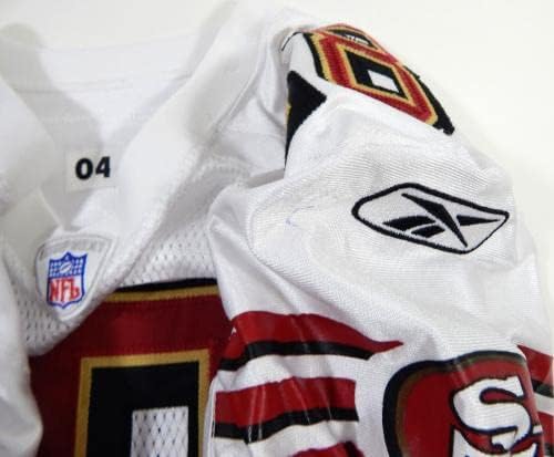 2004 San Francisco 49ers Adam Herzing 18 Game usou White Jersey 42 DP28519 - Jerseys de Jerseys usados ​​na NFL não assinada