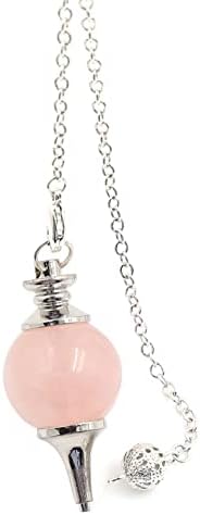 QtqGoitem rosa quartzo gemstone point metafísico chakra reiki pendulum