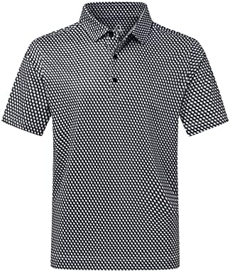 Camas de pólo de Deolax Mens Desempenho Humeragem Maldição Mens Camisa de Golfe Casual Fit Dry Dry Slave Camisetas Polo Long e Curta