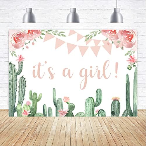 Aperturee é uma menina chá de bebê cachop cactus rosa Fiesta floral mexicana bebê princesa Flores de meninas filhos
