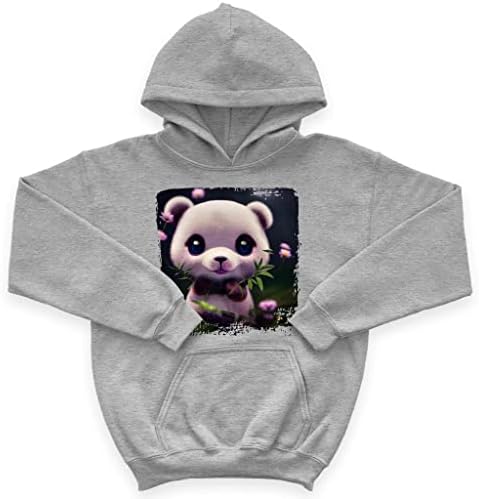 Desenho animado fofo com capuz de esponja do Panda Kids - Hoodie Funny Kids ' - capuz impresso para crianças