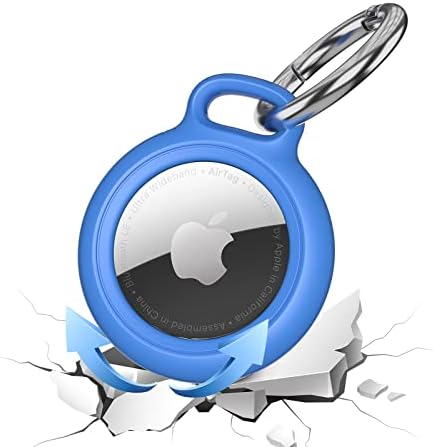 Szjcltd [2 pacote] Airtag Keychain Titular para Apple Airtag, Caixa de Airtag à prova de choque de PC rígida com anel-chave