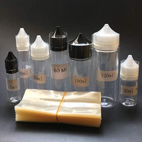 XMEIFEI PARTS 10000PCS NOVO FILME DE EMBRAÇÃO DE CHELA DE PVC PVC para 15ml 30ml 50ml 60ml 100ml 120ml Bottle Film Clear Shrink