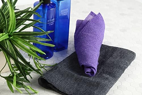Extra áspero e esfoliante de pano [fabricado no Japão] esfoliante a textura especial da toalha faz espuma de espuma fofa, lavador traseiro,