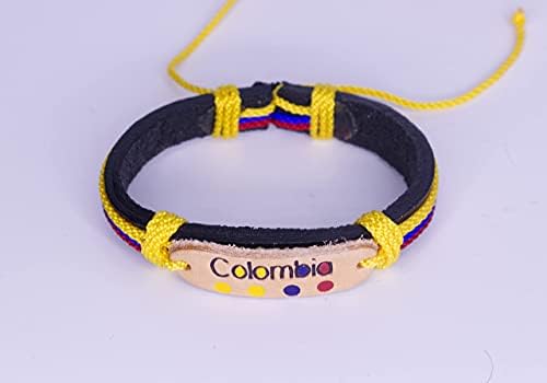 Bracelets feitos à mão de Medellin - Colômbia Bandle Colors - Nó de deslizamento ajustável