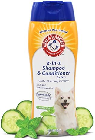 Arm & Hammer para animais de estimação 2-em-1 Shampoo e condicionador para cães | Shampoo e condicionador de cachorro