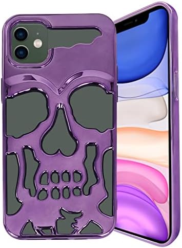 EPPARYou Cool Skull Anime iPhone 11 Case Deisgn Horror Holded Skeleton Star Space Wars Tampa de telefone Phone exclusiva Proteção