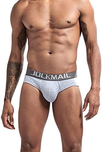 JockMail Men Sexy Rouphe Buils Briefs Bikini Gay Rouphe Pouch Underpants Man Briefs Thread Cotton Panties