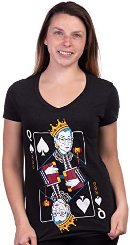 Rainha R.B.G. Engraçado Progresso Liberal Ruth Bader Ginsburg Women RBG T-shirt