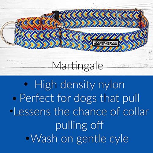 Lucky Love Dog Wide Martingale Collar | Colar perfeito para cães com cabeças e pescoços maiores