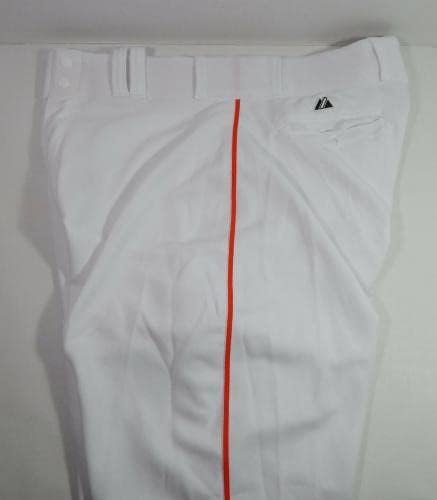 2014 Miami Marlins Kevin Gregg 63 Game usou calças brancas 38-47-37 588-Jogo usado calças MLB usadas