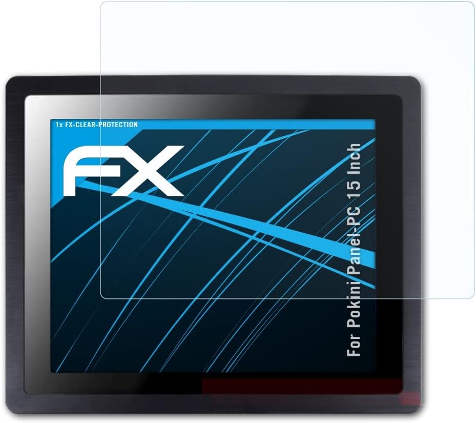 Atfolix Screen Protection Film Compatível com Pokini Panel-PC 15 polegadas Protetor de tela, filme de proteção Ultra-Clear FX