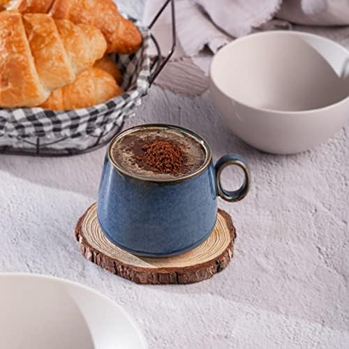 Caneca de café em cerâmica, xícara de chá para escritório e casa, 8 onças, caneca de café para capa de café com café