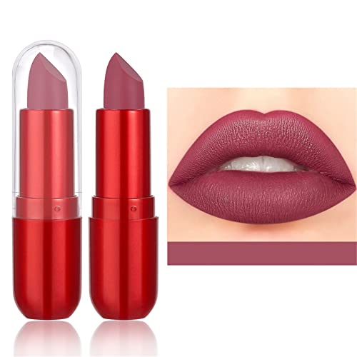 Face batom vintage com maquiagem labial Velvet Longo duradouro High Pigmment nua à prova d'água Lip Girl Girl Ladies Makeup