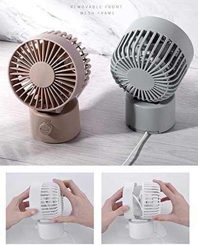 2020 novo ventilador de mesa USB, pequeno ventilador de mesa pessoal com vento forte, calmo portátil mini refrigerador de ar para