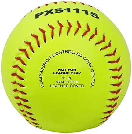 Phinix Slow-Pitch Softballs Cork Core para praticar 11 polegadas