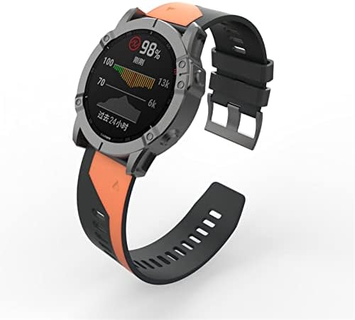 Kavju 22 26mm Rickfit Watch Band Strap for Garmin Fenix ​​6 6x Pro 5x 5 mais 3HR 935 945 S60 Smartwatch Band Silicone