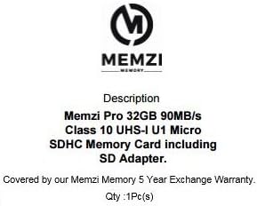 MEMZI PRO 32GB CLASS 10 90MB/S MICRO SDHC Cartão de memória com adaptador SD para celulares de blackberry