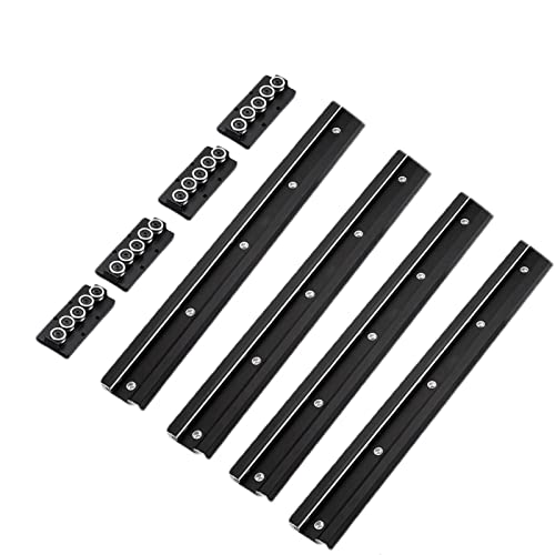Mssoomm Inner Double Axis Roller Ball Bearing Linear Motion Guide Rail Track SGR10 4PCS L: 460mm/18.11 inch + 4PCS SGB10-5UU