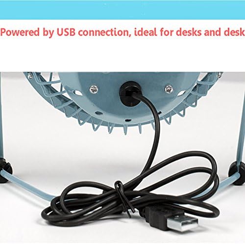Dulplay USB Desk Fan, Fan de 4 polegadas, ventilador de mesa Operação silenciosa do aluno Dormitório de resfriamento