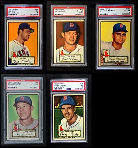 1952 Topps Boston Red Sox Low Number Team Definir Boston Red Sox Ex+ Red Sox
