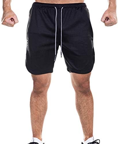 Andongnywell masculino casual masculino seco rápido com bolsos para treino de treino