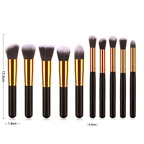 N/A 10pcs Conjunto completo de sombra de maquiagem portátil Eyeshadow