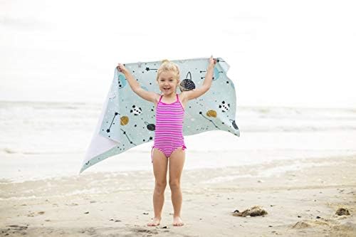 Endy Swim grossa de microfibra, piscina e toalha de banho para crianças, adolescentes e adultos - macio, livre de areia, absorvente