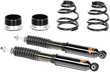 Kit de suspensão Ksport Coilovers CVW271-KP | Compatível com 09-17 Volkswagen CC AWD - Kontrol Pro Ajuste Courofas | Abaixa o veículo e aumenta o manuseio de choques |