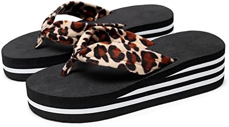 Sapatos abertos respiráveis ​​de verão estampa de praia dedo chinelos planos sandálias de leopardo de leopardo aberto sandálias planas